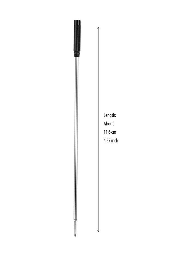 MengRan 4.5'' Ballpoint Ink Pen Refills for Twist Pens,1mm Medium Tip, Compatible with Cross Pen Refills (8513)(10 Pcs Black Ink) - Image 2