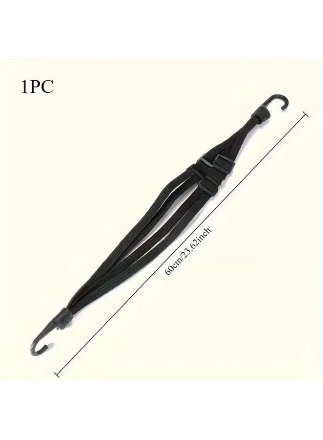 23.62 بوصة حبل مطاطي قابل للتعديل لحزام خوذات الدراجات النارية والدراجات النايلون - Image 1