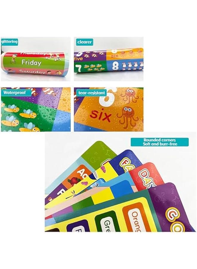 16 Educational Posters for Toddlers - Pre K Learning Posters for Classroom  Playroom Decor Alphabet Number Chart - Image 5