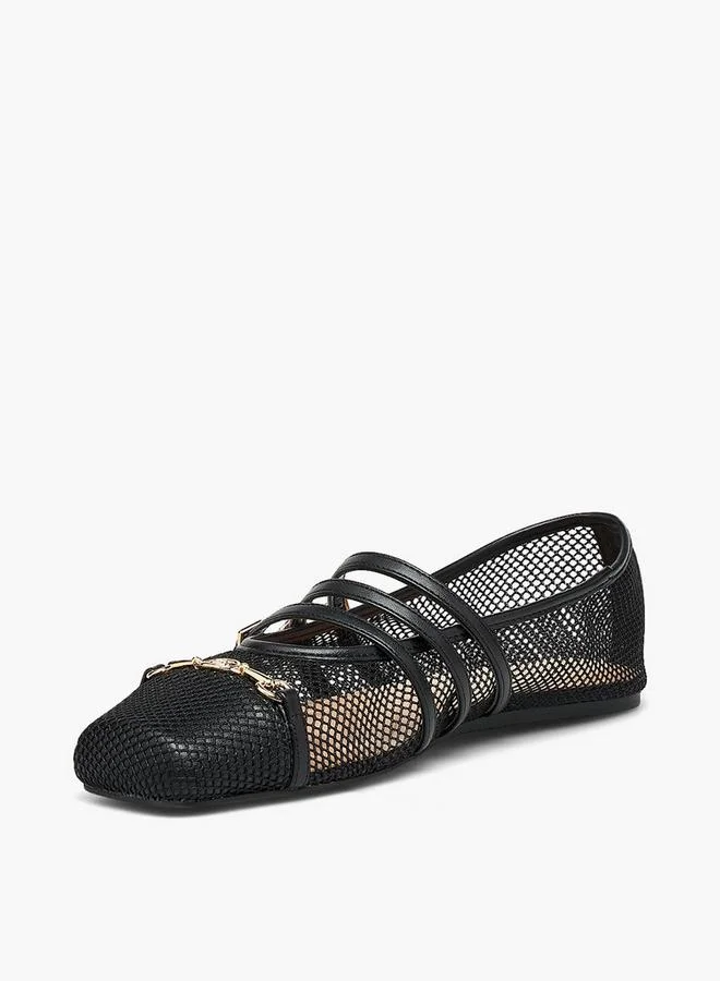 Celeste BLACK Women Buckle Closure Ballerina Shoes for Women | Best Price UAE