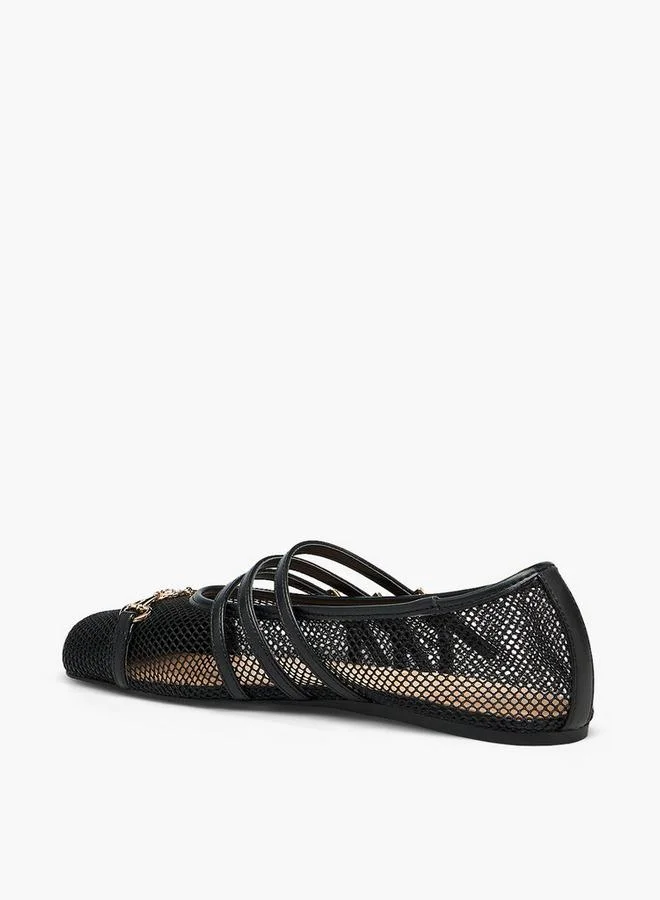 Celeste BLACK Women Buckle Closure Ballerina Shoes for Women | Best Price UAE