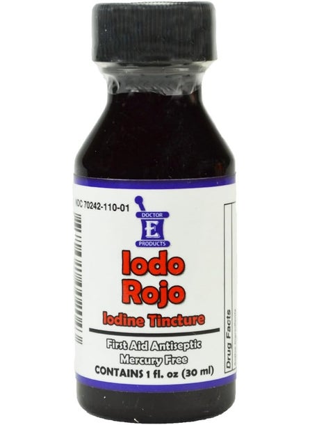 elp essential Iodine Tincture Red First Aid Antiseptic Iodo Rojo 1 Oz 