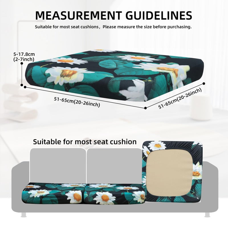 SUKAIKEQA Outdoor Cushion Covers Set,8PCS Waterproof Patio Furniture Couch Seat Slipcovers, Replacement for Sofa Sectional Chair(Coverï¼ŒOnly) - Image 2