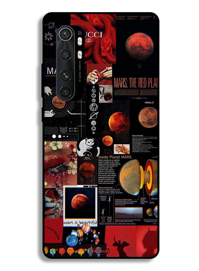 Tolwak Xiaomi Mi Note 10 Lite Protective Case Cover Mars Art - Image 2