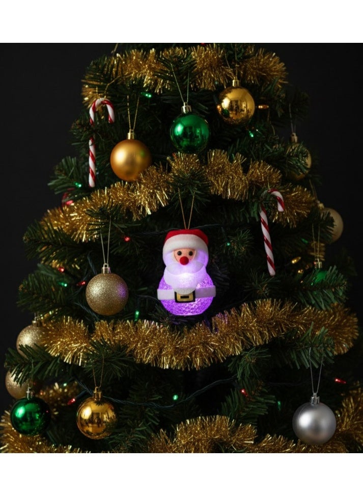 شجرة عيد الميلاد، ضوء ليلي لطيف، زينة بابا نويل، متعدده الالوان - Image 5