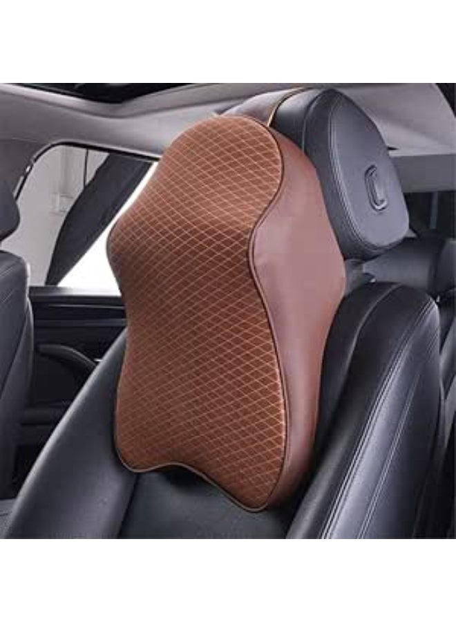 Car Neck Pillow Memory Foam Ergonomic Support Cushion for Driving & Office Chair Neck Rest, Travel Comfort Head Support for Long Hours - Image 1