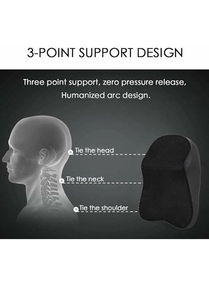 Car Neck Pillow Memory Foam Ergonomic Support Cushion for Driving & Office Chair Neck Rest, Travel Comfort Head Support for Long Hours - Image 4