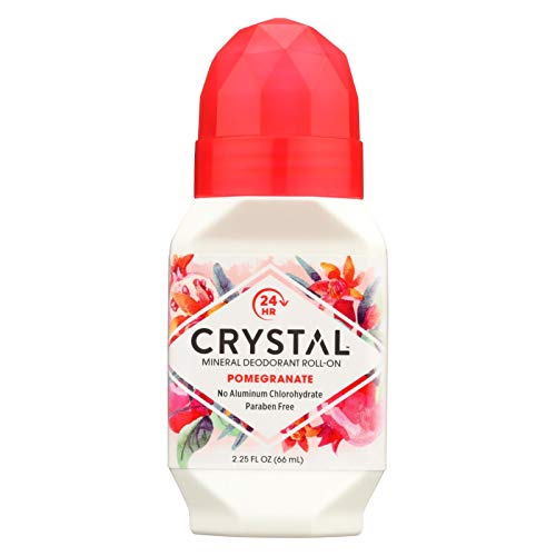 Crystal Essence Mineral Deodorant Roll-On, Pomegranate 2.25 oz - Image 1
