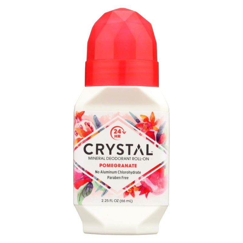 Crystal Essence Mineral Deodorant Roll-On, Pomegranate 2.25 oz - Image 2