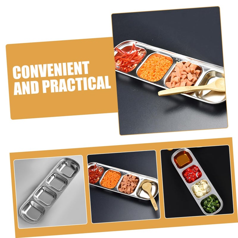 2Pcs Stainless Steel Mini Dipping Bowls Korean Style Soy Sauce Dishes Food Grade Serving Set - Image 5