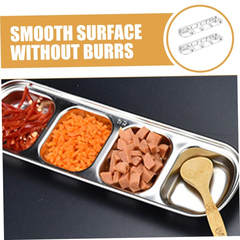 2Pcs Stainless Steel Mini Dipping Bowls Korean Style Soy Sauce Dishes Food Grade Serving Set - Image 4