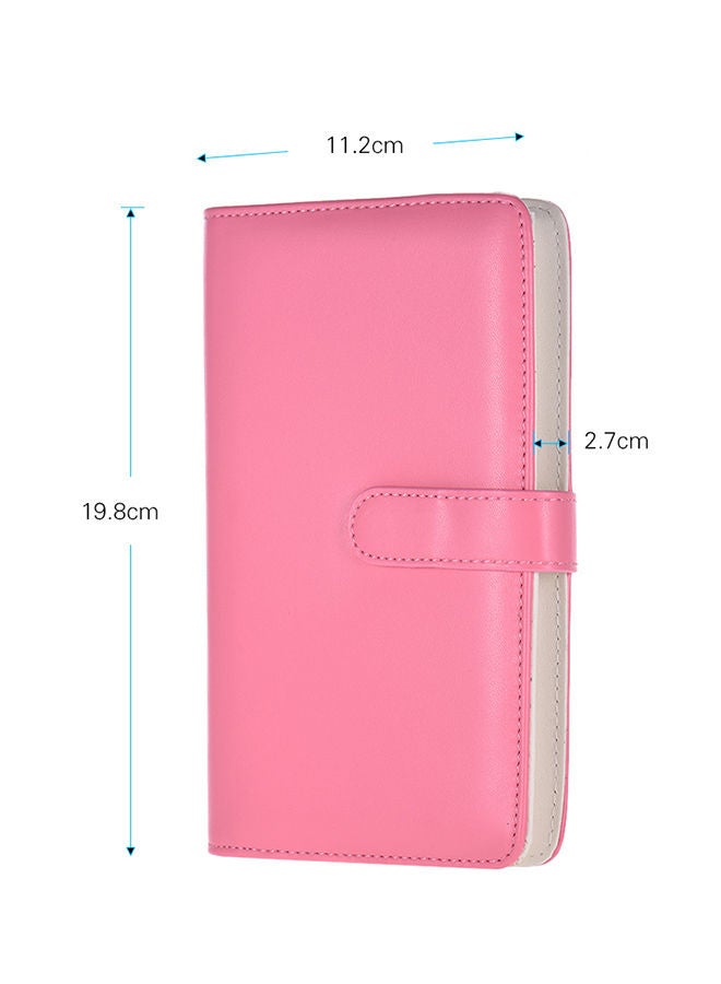 نيبمينينت ألبوم صور صغير محمول مكون من 108 جيباً وردي - Image 2