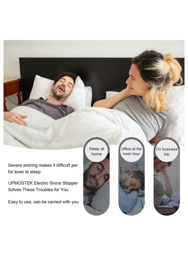 Anti Snoring Devices, Electric Snore Stopper Snoring Solution for Men Women, Adjustable Wind Speed Double Eddy Current Stop Snoring Sleep Aid Device Nasal Dilator Nose Vents Plugs Better Sleep - Image 3