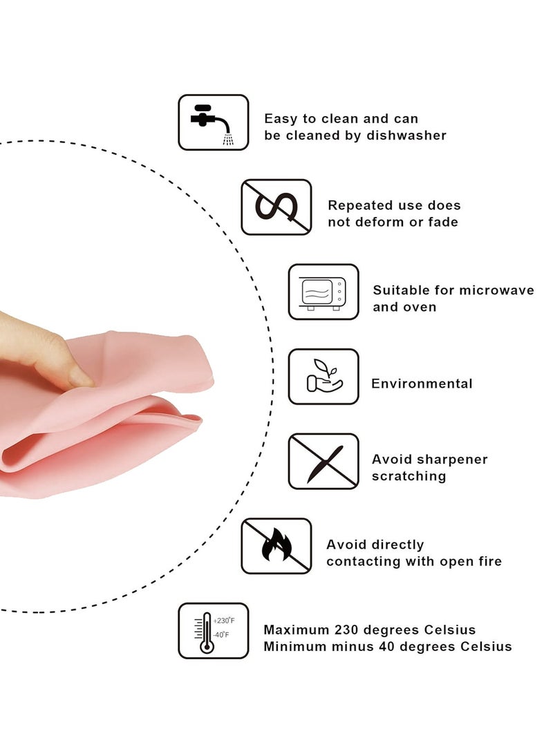 بلاك ستون قالب خبز دائري سيليكون غير لاصق, 25 × 6 سم, قالب كيك للكيك والكيش والتارت, آمن للاستخدام في الفرن, وردي, BSRP04 - Image 4