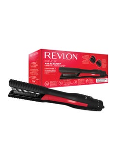 Revlon 2-In-1 One-Step Air Straight Dryer And Straightener 6 Speed Settings Ceramic Tourmaline Teeth Unique Plates Infused With Argan Oil  - Image 1