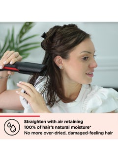 Revlon 2-In-1 One-Step Air Straight Dryer And Straightener 6 Speed Settings Ceramic Tourmaline Teeth Unique Plates Infused With Argan Oil  - Image 5