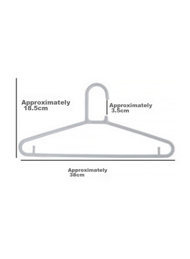 Houya Seamless Hangers, 20-pack Simple Style, Clothes Hangers, Garment Rack, Student Dormitory Drying Rack, Adult Clothes Hangers - Image 2