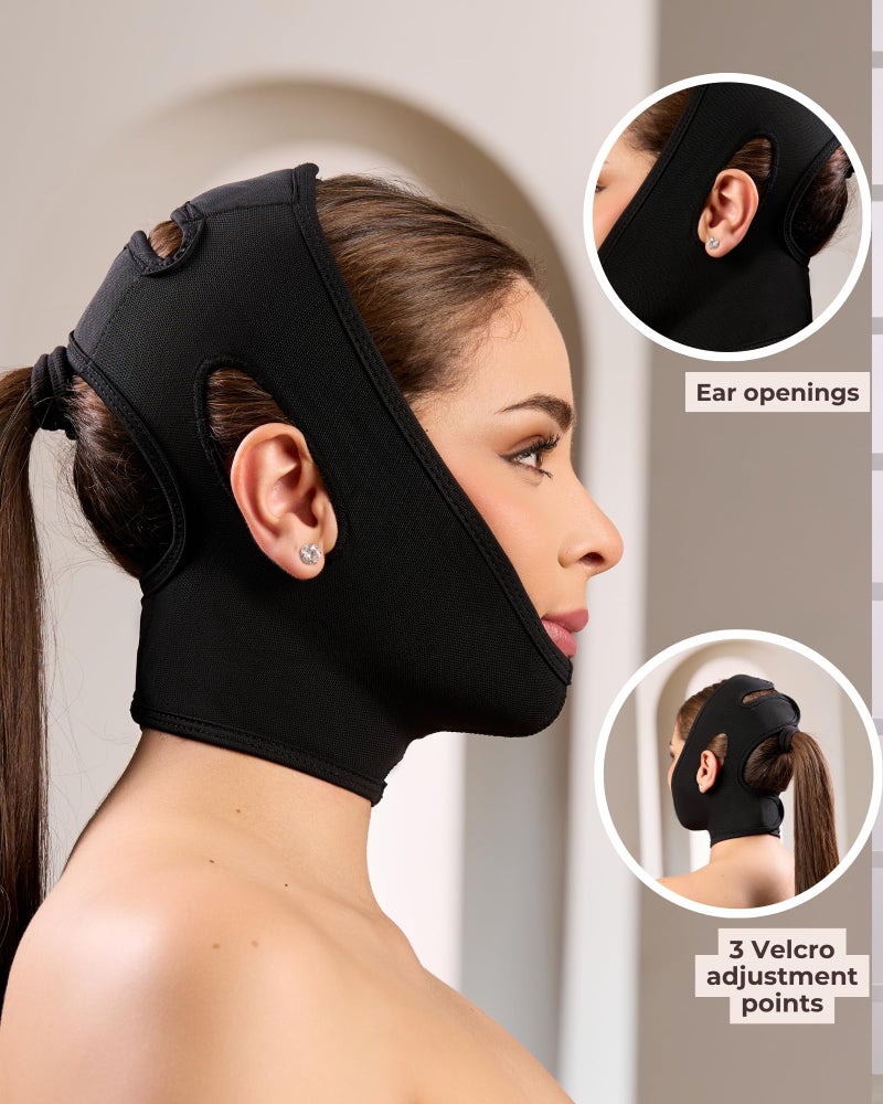 Shape Concept 301 Chin Strap Support Band Neck Bandage Face Chin High Compression - Image 5