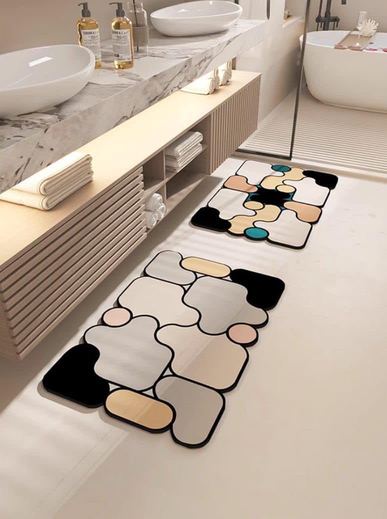 GRAVIN (60X40 CM) Dish Drying mat for Kitchen Water Absorbent mat Drying mat for Kitchen Utensils Large Dry mat for Kitchen Utensils Drying mat Water Absorbent mats Multi (Pack Of1 Heavy Quality) - Image 4