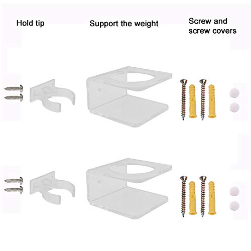 YYST Clear Light Saber Wall Mount Wall Rack Wall Holder - 2 Pack - Image 2