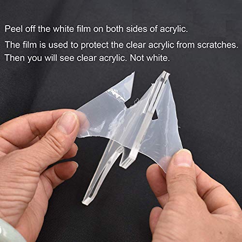 YYST Clear Light Saber Wall Mount Wall Rack Wall Holder - 2 Pack - Image 5