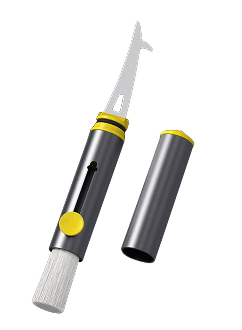 SOLARAE Compact Auto Detailing Brush for Car Cleaning, Scratch-Free Wet & Dry Use, Streak-Free Finish, Ideal for Interiors, Air Vents, Engine Bay, Dashboard, Seats, and Wheels. - Image 1