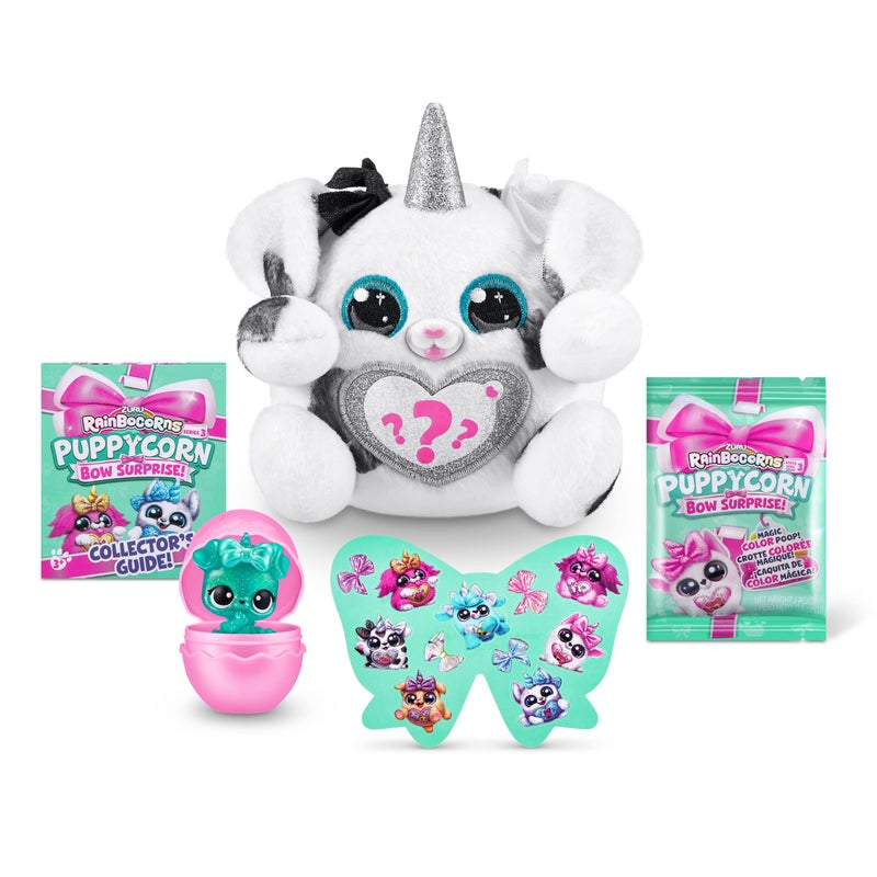 Rainbocorns Puppycorn Surprise Series 3 (Dalmation) by ZURU, Collectible Plush Stuffed Animal, Surprise Egg, Sticker Pack, Slime, Dog Plush, Ages 3+ for Girls, Children - Image 3