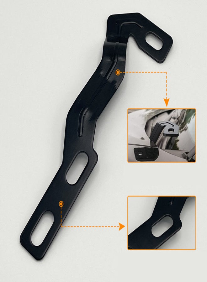 Hood Hinge Ditch LED Light Mount Bracket Aluminum Alloy Spotlights Bracket Replacement for Tacoma2016-2020 - Image 2