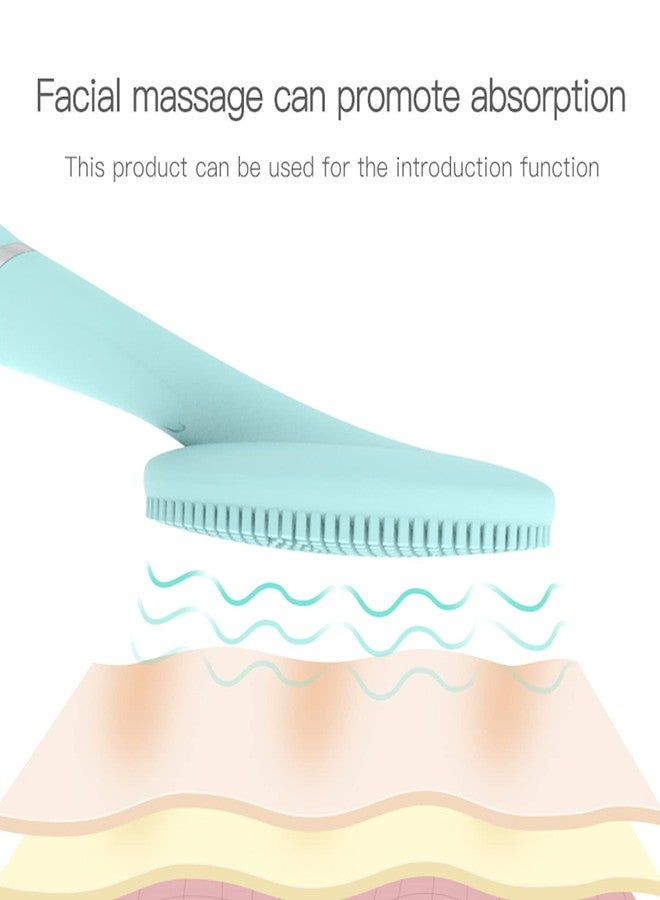 UMATRU Sonic Facial Cleansing Brush, 5 Adjustable Speed Waterproof Sonic Vibration Rechargeable Face Cleansing Brush for Deep Cleansing (Blue) - Image 3