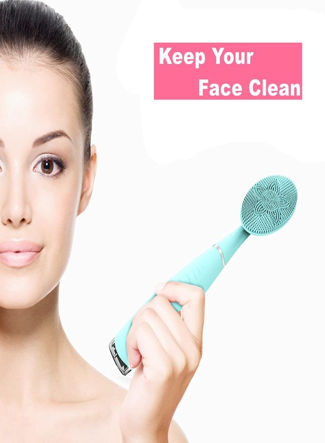 UMATRU Sonic Facial Cleansing Brush, 5 Adjustable Speed Waterproof Sonic Vibration Rechargeable Face Cleansing Brush for Deep Cleansing (Blue) - Image 5