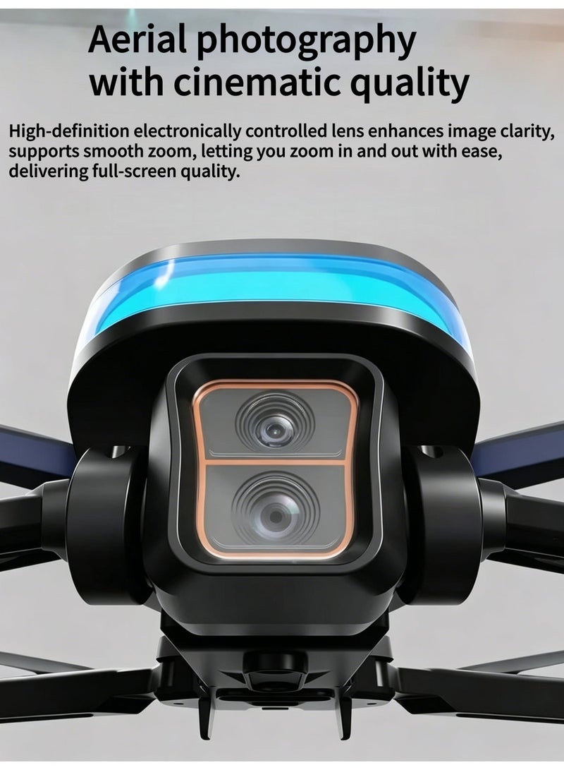 Closeli S5 Drone with Dual HD Cameras, FPV Drone, RC Quadcopter, Rechargeable Controller, 360° Flips, Brushless Motor, Intelligent Obstacle Avoidance, Optical Flow Hovering, 3 Speed Modes, One-Key Takeoff/Landing, Foldable Design, Long Flight Time, App Control (2 Batteries) - Image 5