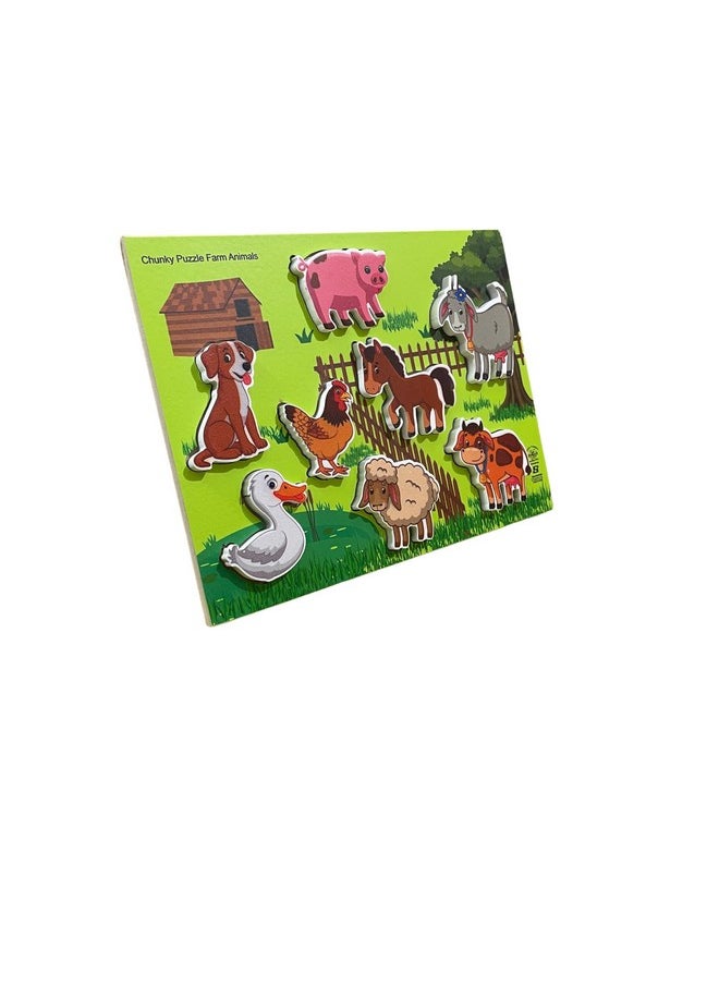 Kinder Creative Kinder Creative Peg Number Ring Counting Set,Chunky Stacking Farm Animals Puzzle,Alphabet & Numeric Magnetic Fishing Game, Educational Puzzle and Toys for Kids Pack of 3  - Image 4