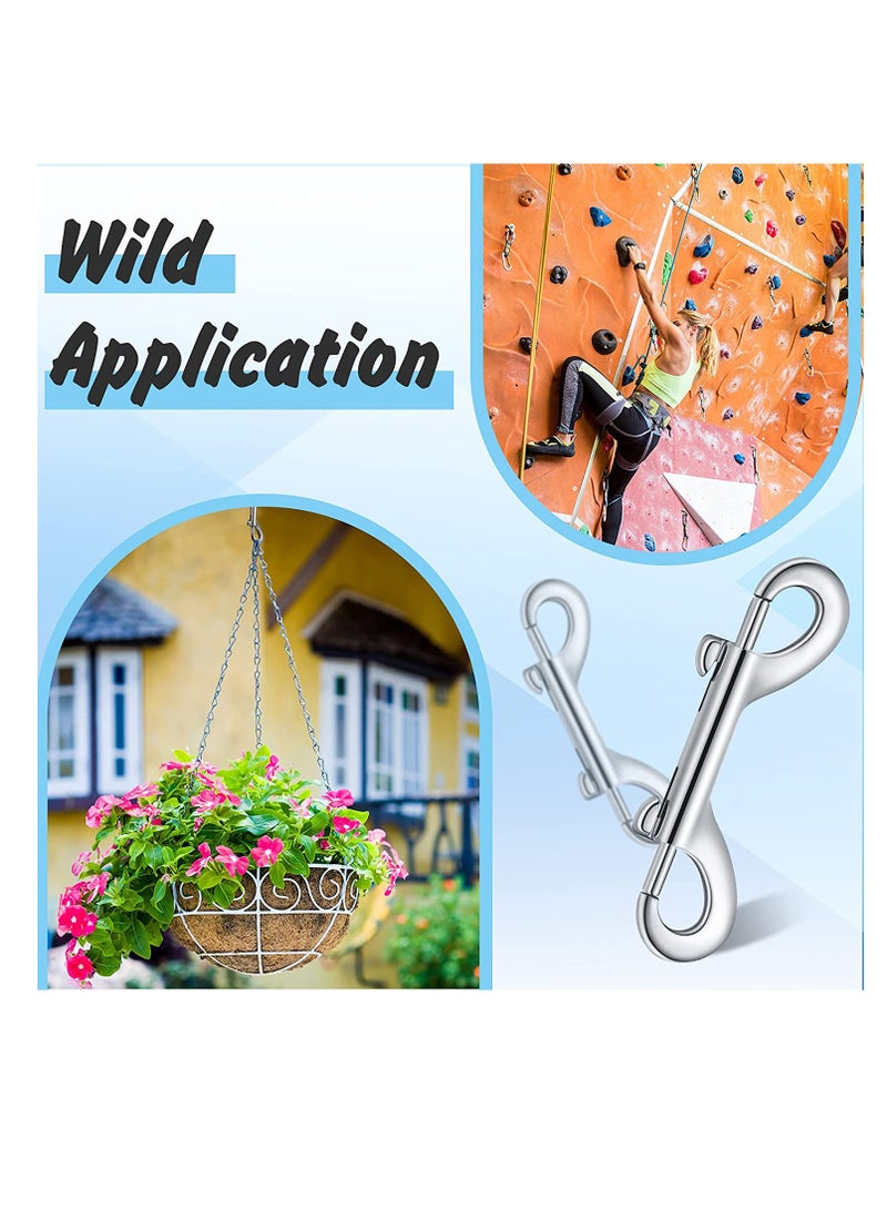 12 قطعة سنون مزدوجة النهاية مشابك زنبركية من سبائك الزنك مقاطع مزدوجة لربط حزام الكلب والأسوار وسلاسل المفاتيح وإكسسوارات الحيوانات الأليفة وأدوات الخيل وأغراض التغذية. - Image 5