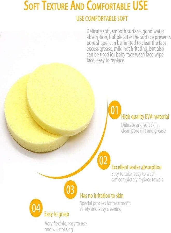 Calitate24 6Pcs Compressed Facial Sponges For Face Cleansing - 100% Natural Eco Friendly Facial Sponges For Estheticians - Round Makeup Sponges Travel Makeup Remover Pads - Reusable Face Sponge - Image 3