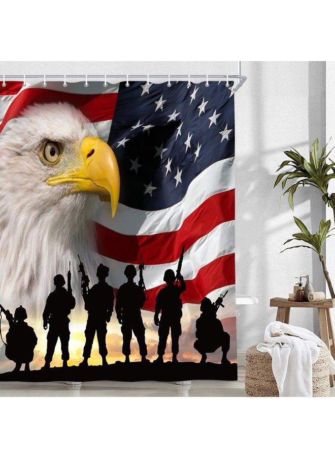 NYMB Wallpaper Shower Curtains, Art Print,Fabric Waterproof Shower Curtain, Bathroom Accessory Sets, Hooks Included 70"X70" Multi - Image 3