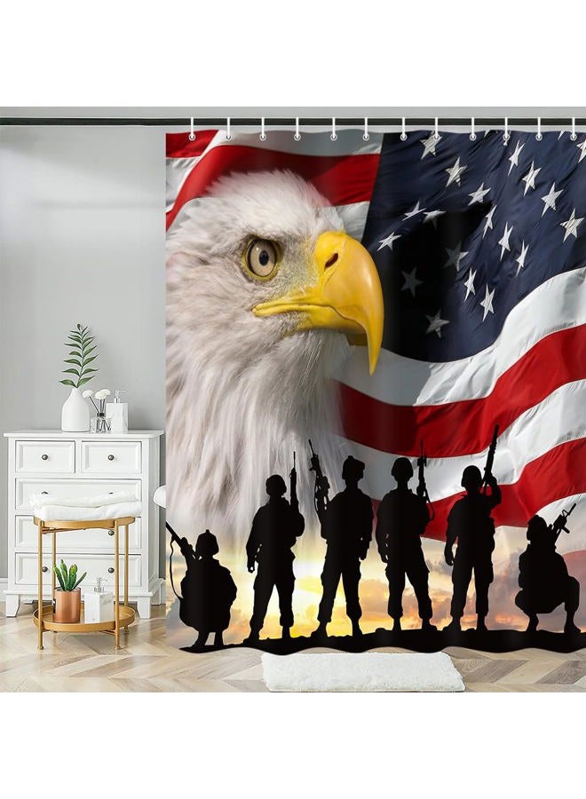 NYMB Wallpaper Shower Curtains, Art Print,Fabric Waterproof Shower Curtain, Bathroom Accessory Sets, Hooks Included 70"X70" Multi - Image 4
