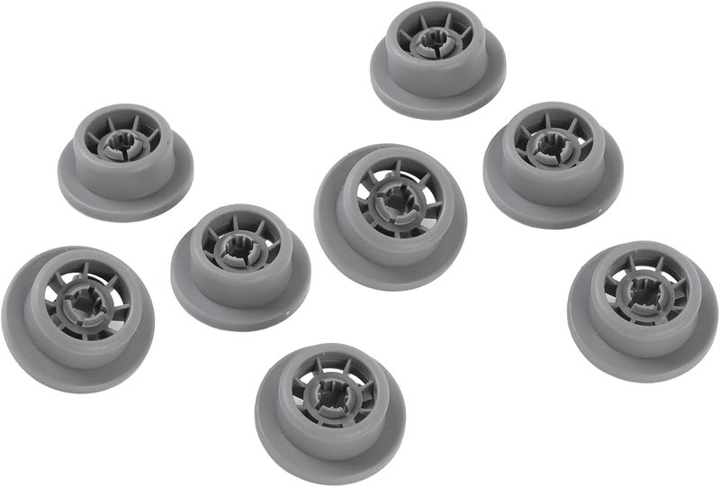 Dishwasher Lower Rack Wheels 8Pcs Plastic Replacement Parts 1.42 Inch Diameter, Durable ABS Material - Sturdy Design, Easy Installation, Compatible with Multiple Models - Image 5