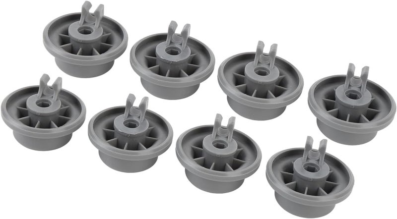 Dishwasher Lower Rack Wheels 8Pcs Plastic Replacement Parts 1.42 Inch Diameter, Durable ABS Material - Sturdy Design, Easy Installation, Compatible with Multiple Models - Image 3