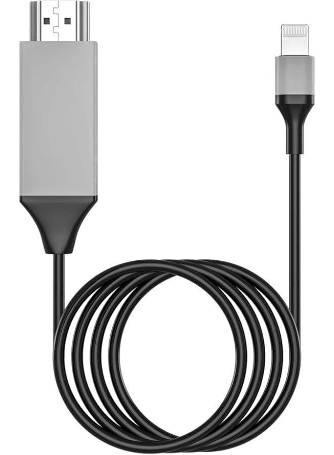 Lightning to HDMI Cable – Connect iPhone or iPad to TV – Full HD Video Adapter for Easy Screen Mirroring - Image 1
