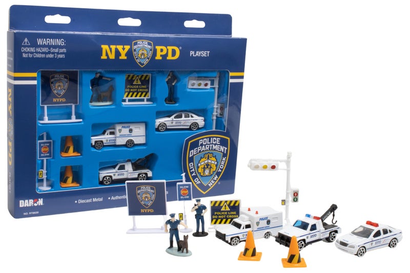 Daron NYPD Deluxe 11Piece Playset of DieCast Metal and Plastic Vehicles Aircraft Figures and Accessories Toy and Collectible Gift Pack for Ages 3 - Image 3