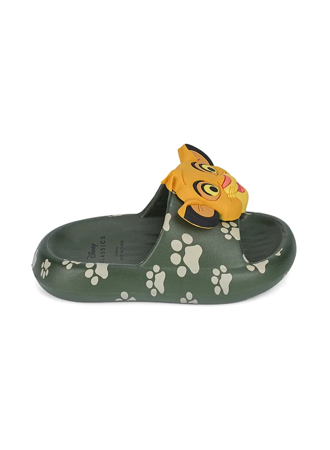 Urbanhaul  UrbanHaul Boys Disney Lionking Print Slip on Sliders For Kids Suitable for Daily Use :- Green for Men | Best Price UAE