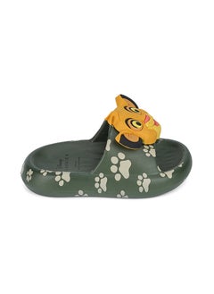 UrbanHaul UrbanHaul Boys Disney Lionking Print Slip on Sliders For Kids Suitable for Daily Use :- Green  - Image 4