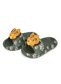 UrbanHaul UrbanHaul Boys Disney Lionking Print Slip on Sliders For Kids Suitable for Daily Use :- Green  - Image 1