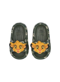 UrbanHaul UrbanHaul Boys Disney Lionking Print Slip on Sliders For Kids Suitable for Daily Use :- Green  - Image 3