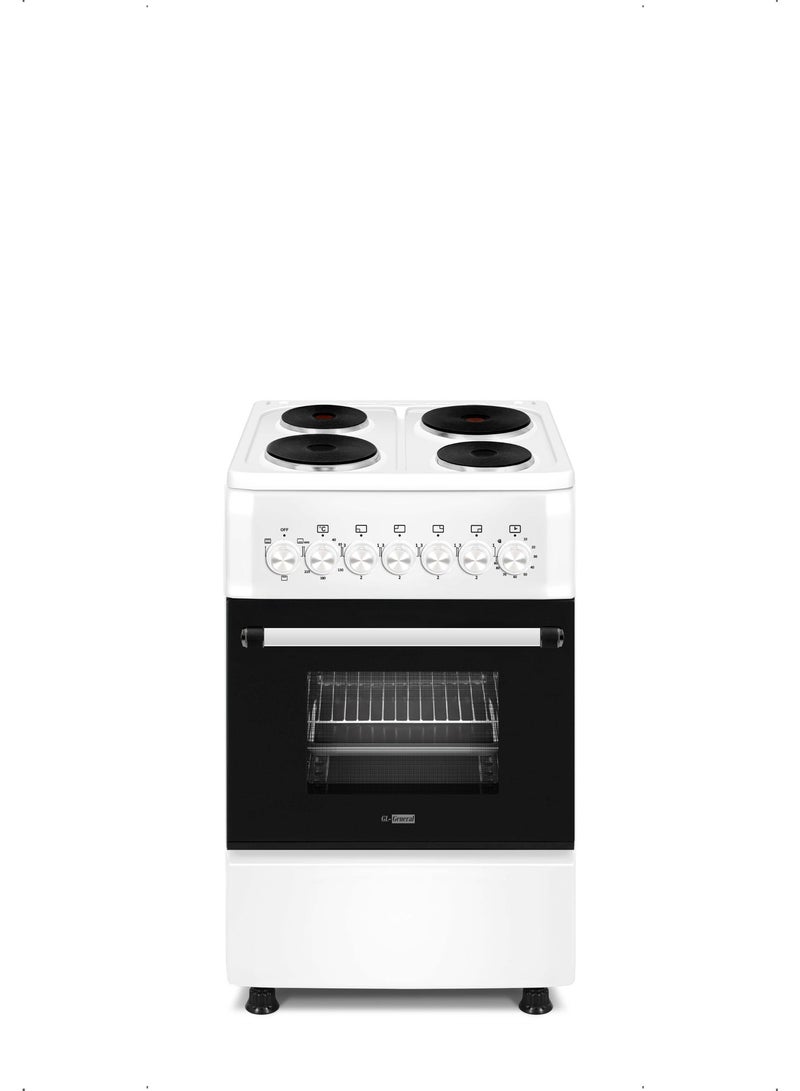 GL General 50x55cm 4 Burner Electric Cooking Range, Total Safety, Up & down Heating, Auto Burner, - Image 1