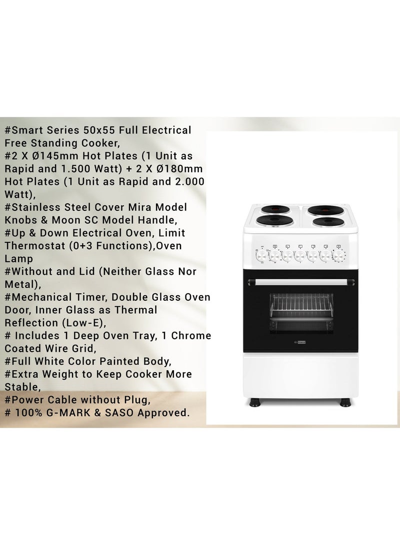 GL General 50x55cm 4 Burner Electric Cooking Range, Total Safety, Up & down Heating, Auto Burner, - Image 2