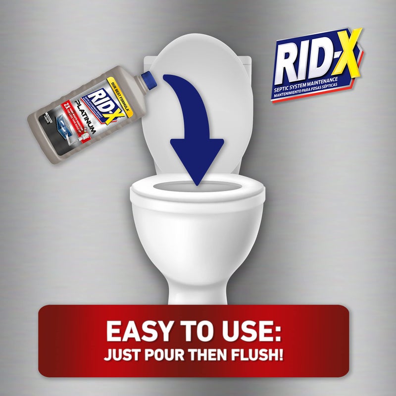 Rid-X Platinum Septic System Treatment, 3 Month Supply of Liquid, 24 Fl Oz - Image 4