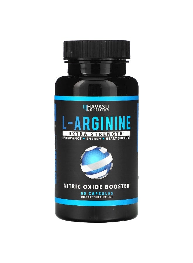 Havasu Nutrition Havasu Nutrition, L-Arginine, Extra Strength, 60 Capsules  - Image 1