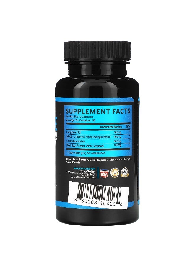 Havasu Nutrition Havasu Nutrition, L-Arginine, Extra Strength, 60 Capsules  - Image 2
