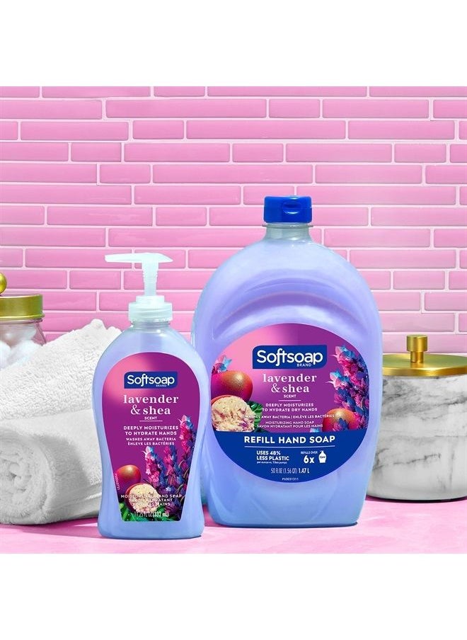 Softsoap Lavender & Shea Scent Liquid Hand Soap, Moisturizing Liquid Hand Soap, 11.25 Ounce, 6 Pack  - Image 2